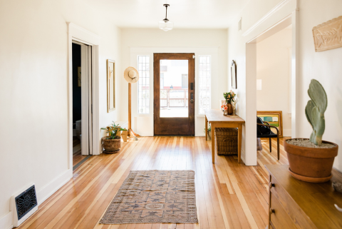 Inside a home